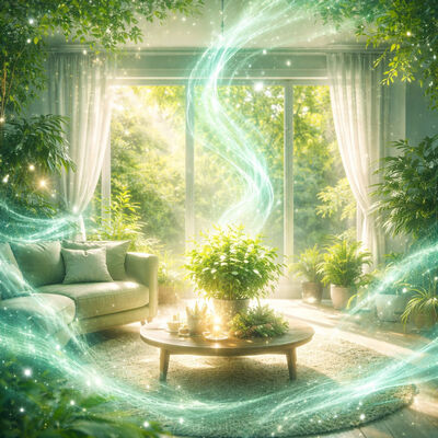 Charge a room with positive energies